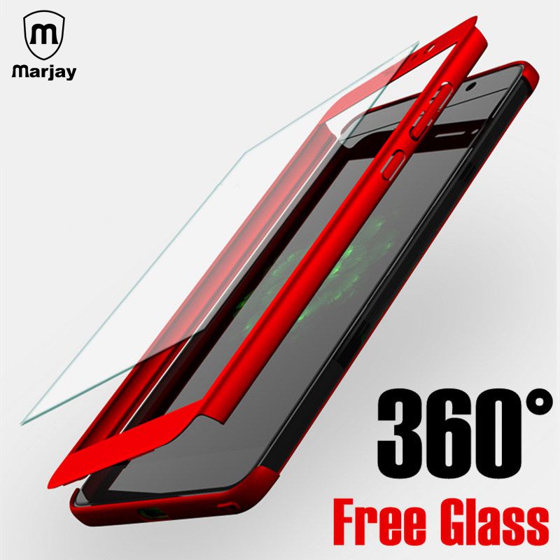 Marjay 360 Degree Full Protective Phone Cases For Huawei P20 Lite Case Hard Cover For Huawei P9 P10 P20 Mate 10 Lite Case Coque
