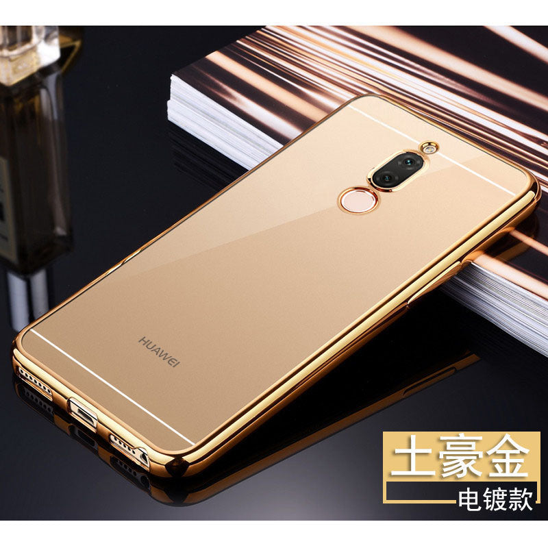 Mate 10 lite Cover Gold Clear Soft TPU Cover Case for Huawei Mate 10 lite / Honor 9i /Nova 2i Phone Cases For Mate 10 lite