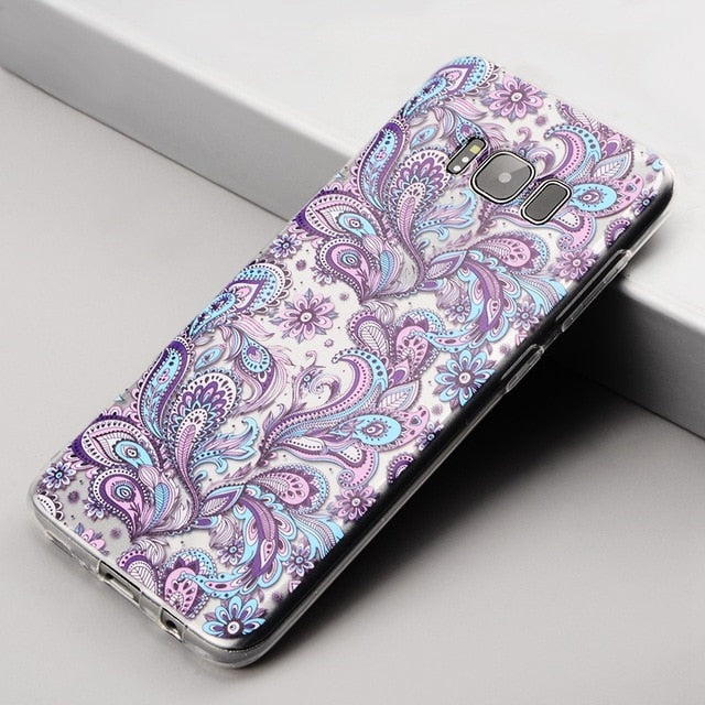 Pattern Phone Cases For Samsung Galaxy S9 S8 Plus S7 Edge Note8 A5 A6 A7 A8 Plus 2018 J3 J4 J6 J5 J7 2017 2018 Soft TPU Cover