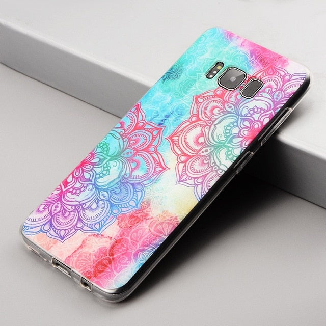 Pattern Phone Cases For Samsung Galaxy S9 S8 Plus S7 Edge Note8 A5 A6 A7 A8 Plus 2018 J3 J4 J6 J5 J7 2017 2018 Soft TPU Cover