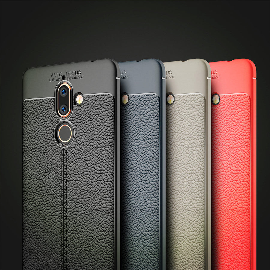Phone Case For Case Nokia 7 Plus Case Luxury TPU Silicone Imitation Leather Cover For Nokia 7 Plus Cover For Nokia7 Plus Case