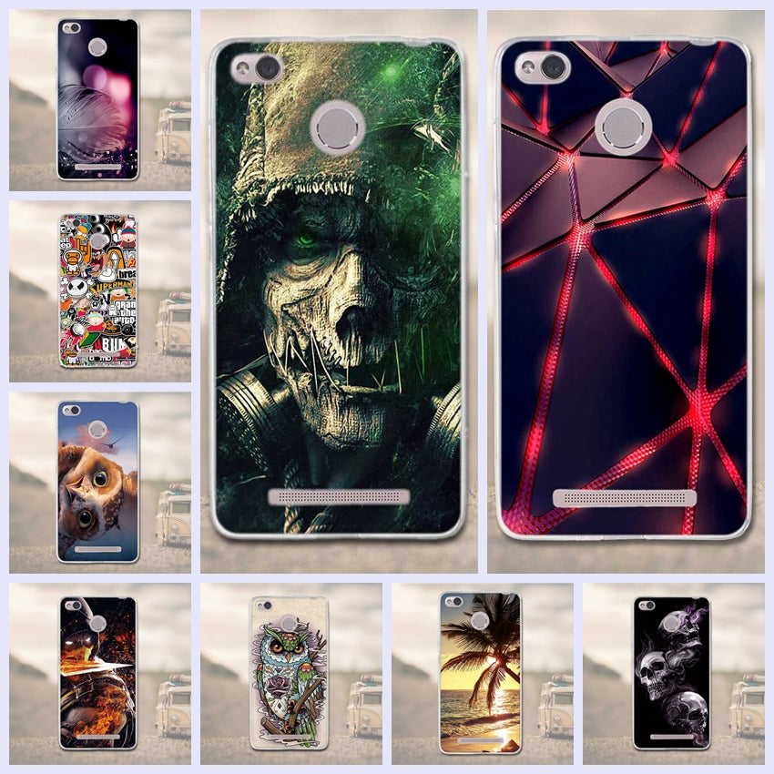Phone Case For Xiaomi Redmi 3s Redmi 3 Pro Case Silicone Phone Back Cover for Xiaomi Redmi 3 Pro Case Redmi 3S 3 S Pro Case 5.0"