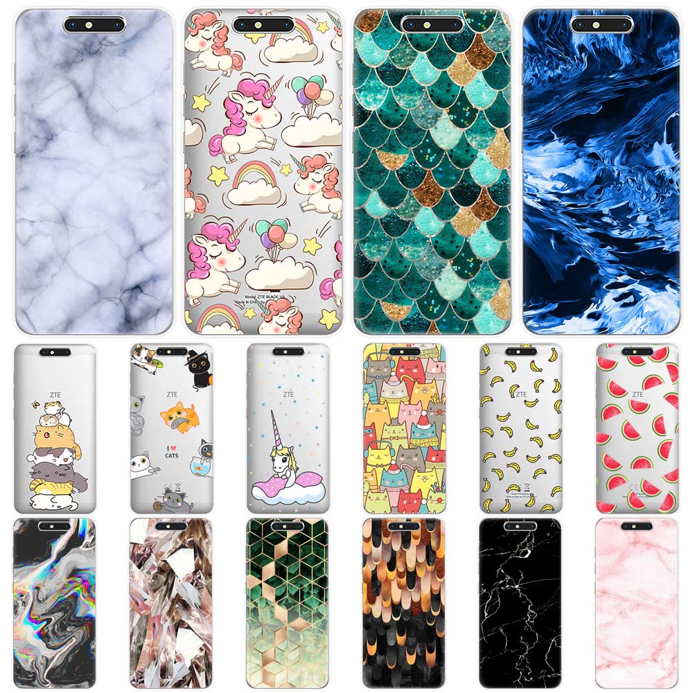 Phone Case for ZTE Blade A521 A520 L7 Z MAX Z982 V8 V7 lite mini A330 A910 A602 A610 A512 Cute soft silicon TPU Back Cover