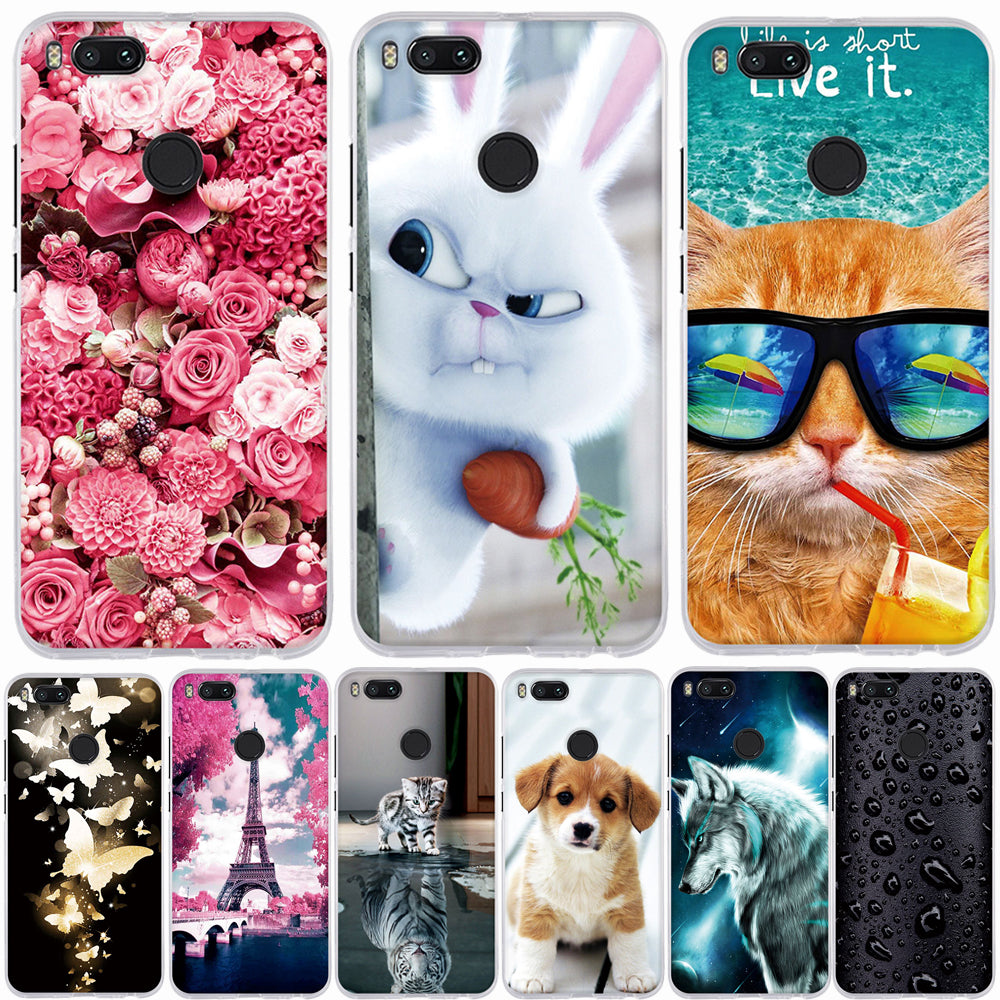 Phone Cases For Xiaomi Mi 5X Cases Silicone Coque for Xiaomi Mi A1 Cover fundas For Xiaomi Mi A1/for Xiaomi Mi 5X Mi5X 5.5" bags