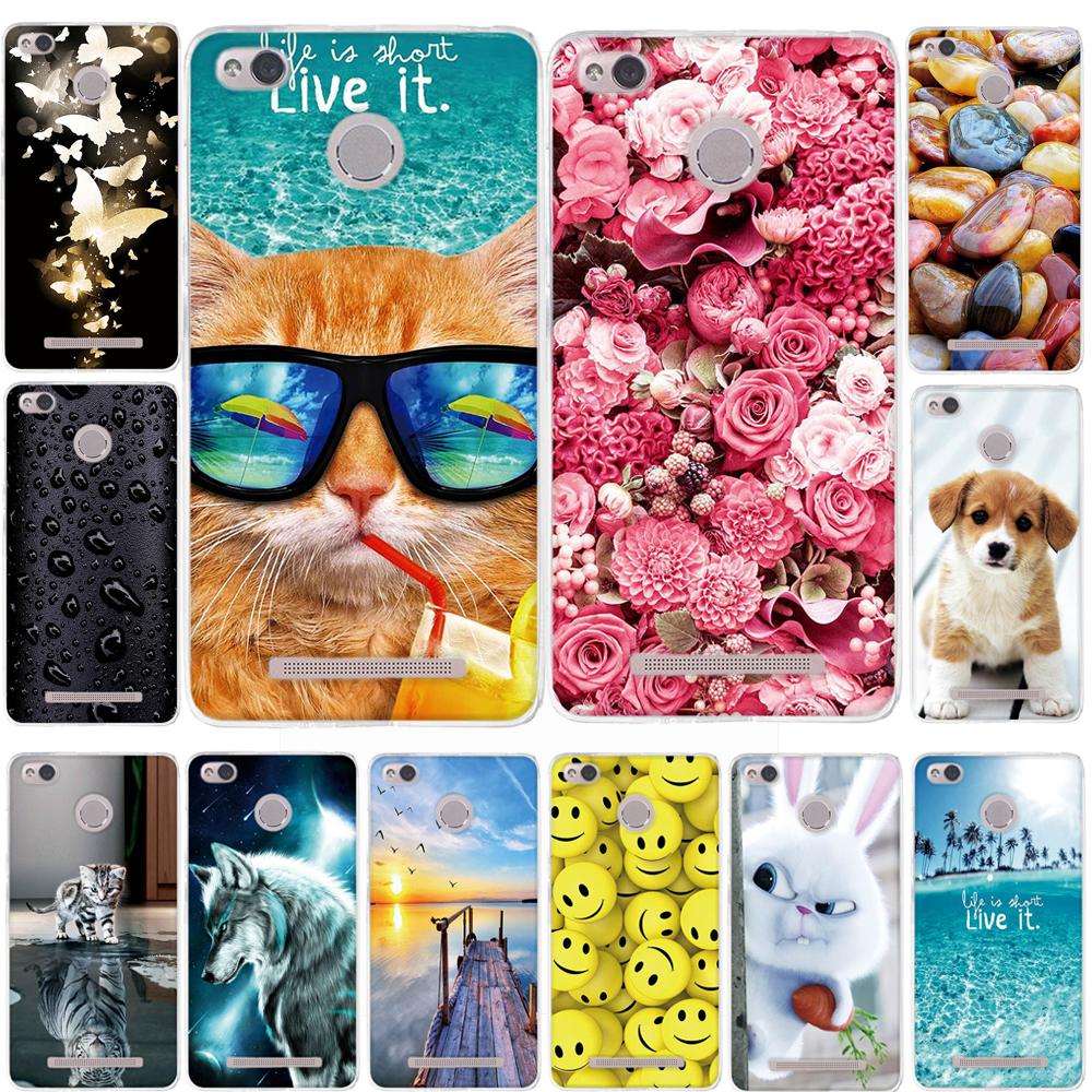 Phone Cases For Xiaomi Redmi 3 Pro 3s Redmi 3s Cover 3D Silicon Phone Back Cover for Xiaomi Redmi 3 Pro Case Redmi 3 S Pro Case
