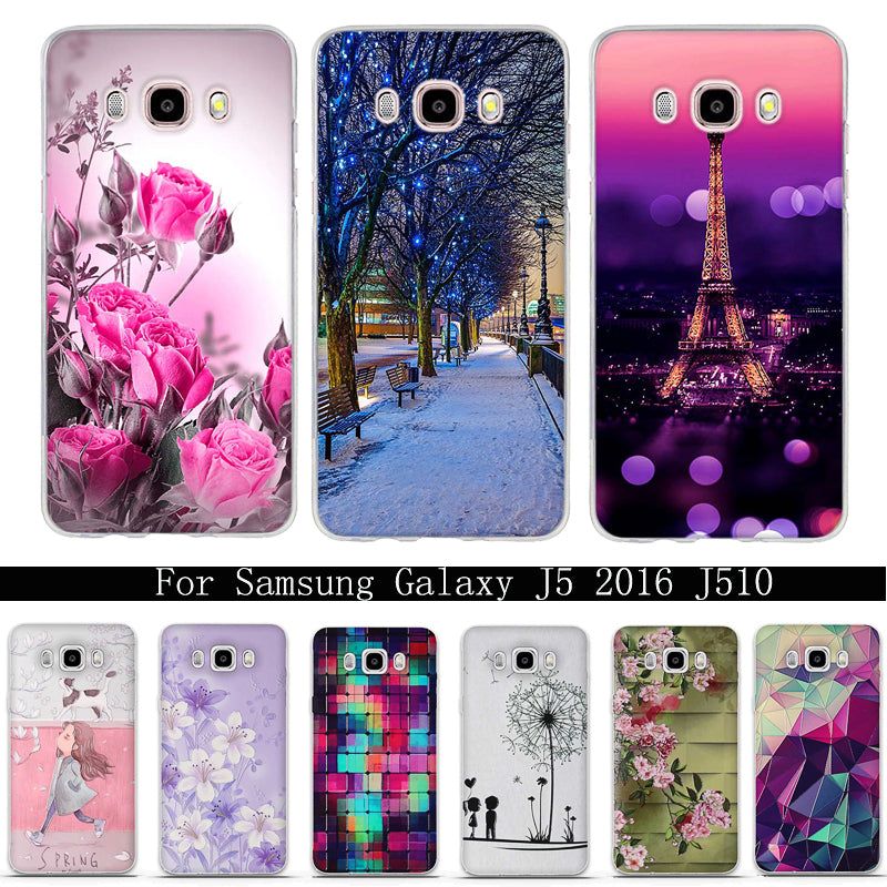 Silicon for Samsung J5 2016 Case Luxury 3D Printing Soft TPU Phone Case for Samsung Galaxy J5 2016 J510 SM-J510F Cover Cases