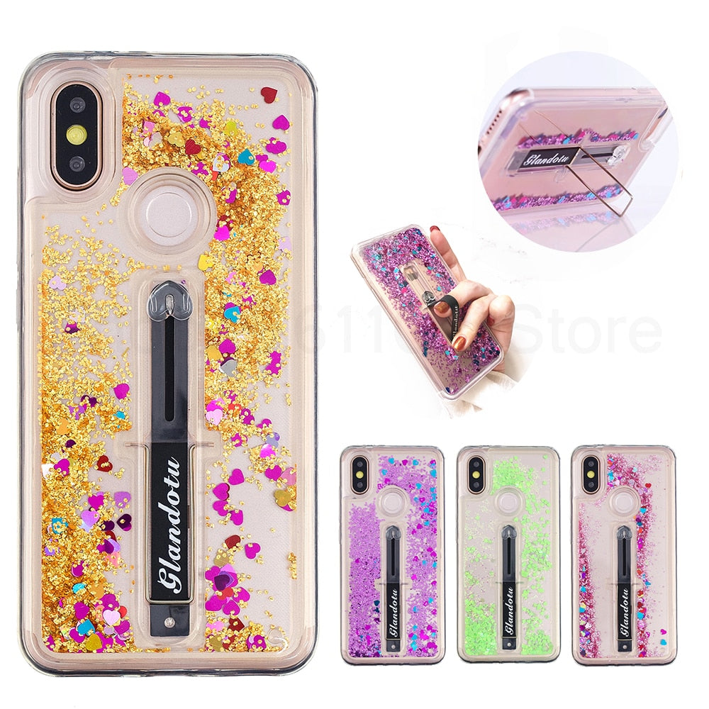 Silicone Case For Coque Xiomi Redmi s2 case For Xiaomi Redmi s2 Phone case Clear Liquid Dynamic Glitter Soft TPU case cover s 2