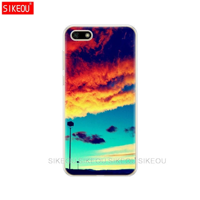 Silicone case For Huawei Honor 7A Case 5.45" inch Soft Tpu Phone Case Huawei Honor 7A 7 A DUA L22 Russian version Back Cover