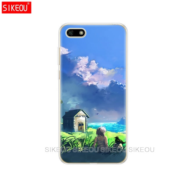 Silicone case For Huawei Honor 7A Case 5.45" inch Soft Tpu Phone Case Huawei Honor 7A 7 A DUA L22 Russian version Back Cover