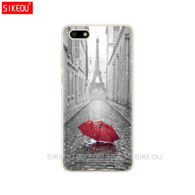 Silicone case For Huawei Honor 7A Case 5.45" inch Soft Tpu Phone Case Huawei Honor 7A 7 A DUA L22 Russian version Back Cover