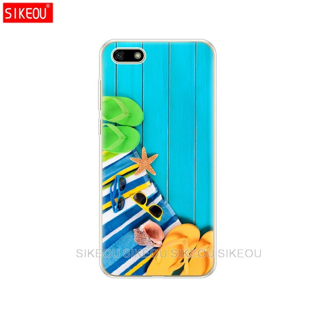 Silicone case For Huawei Honor 7A Case 5.45" inch Soft Tpu Phone Case Huawei Honor 7A 7 A DUA L22 Russian version Back Cover