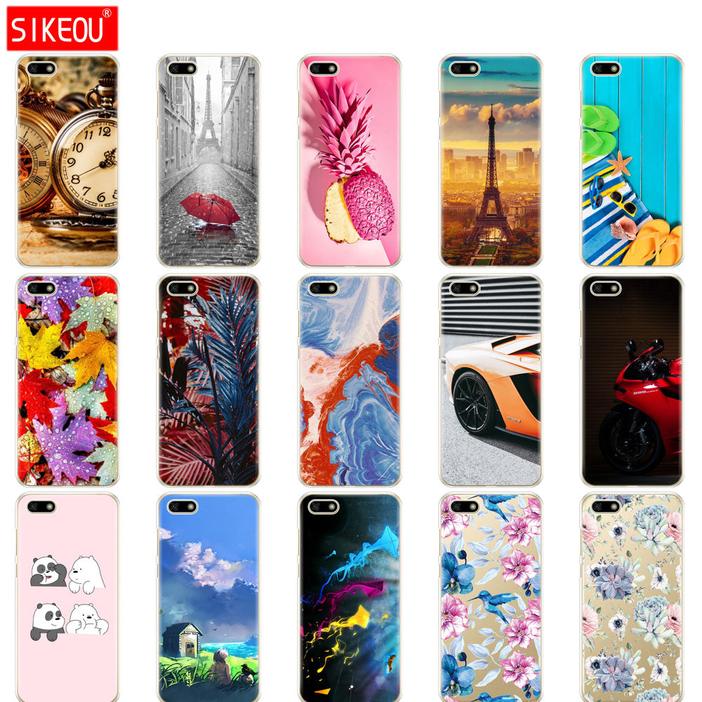 Silicone case For Huawei Honor 7A Case 5.45" inch Soft Tpu Phone Case Huawei Honor 7A 7 A DUA L22 Russian version Back Cover