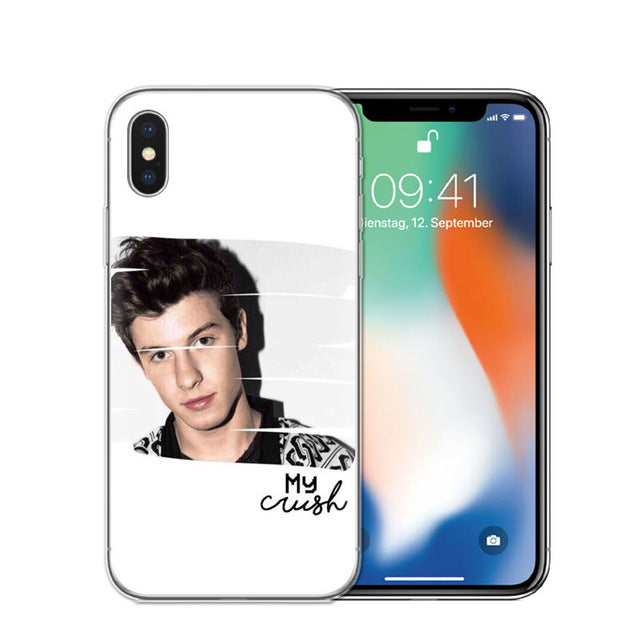 Singer Shawn Mendes Magcon Phone Case For iphone X High Quality Transparent Soft TPU For iphone 5S SE 6 6S 7 8 Plus Case Cover