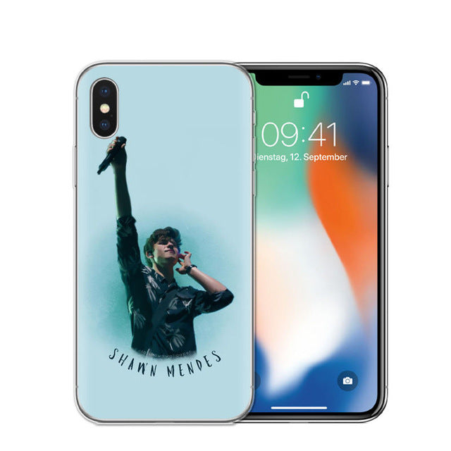 Singer Shawn Mendes Magcon Phone Case For iphone X High Quality Transparent Soft TPU For iphone 5S SE 6 6S 7 8 Plus Case Cover