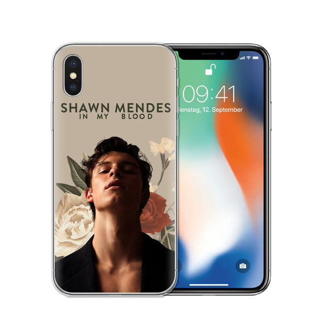 Singer Shawn Mendes Magcon Phone Case For iphone X High Quality Transparent Soft TPU For iphone 5S SE 6 6S 7 8 Plus Case Cover