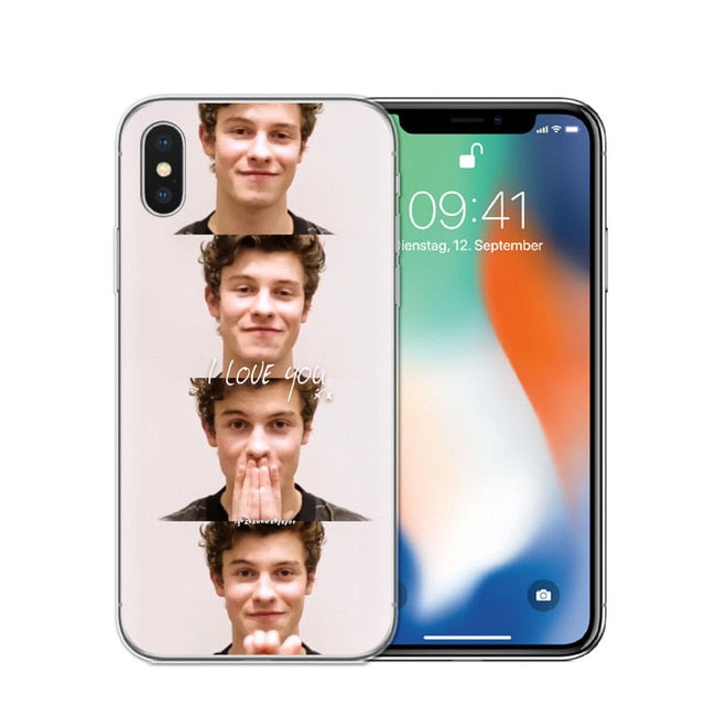 Singer Shawn Mendes Magcon Phone Case For iphone X High Quality Transparent Soft TPU For iphone 5S SE 6 6S 7 8 Plus Case Cover