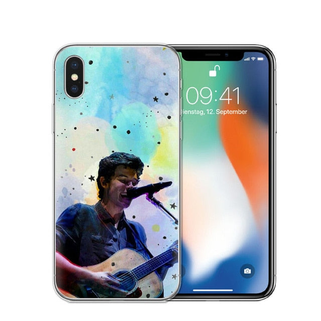 Singer Shawn Mendes Magcon Phone Case For iphone X High Quality Transparent Soft TPU For iphone 5S SE 6 6S 7 8 Plus Case Cover