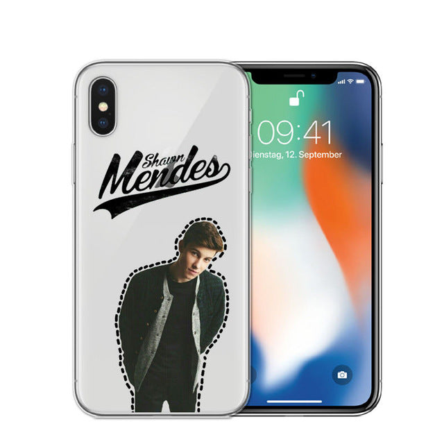 Singer Shawn Mendes Magcon Phone Case For iphone X High Quality Transparent Soft TPU For iphone 5S SE 6 6S 7 8 Plus Case Cover