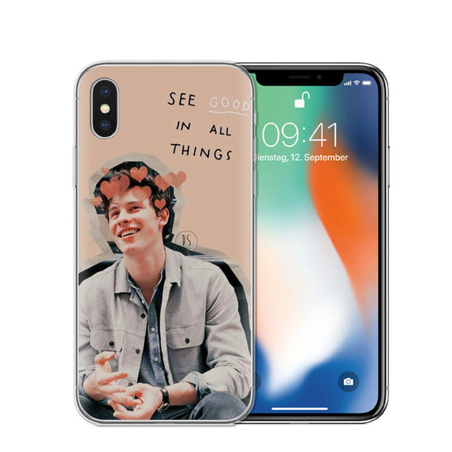 Singer Shawn Mendes Magcon Phone Case For iphone X High Quality Transparent Soft TPU For iphone 5S SE 6 6S 7 8 Plus Case Cover