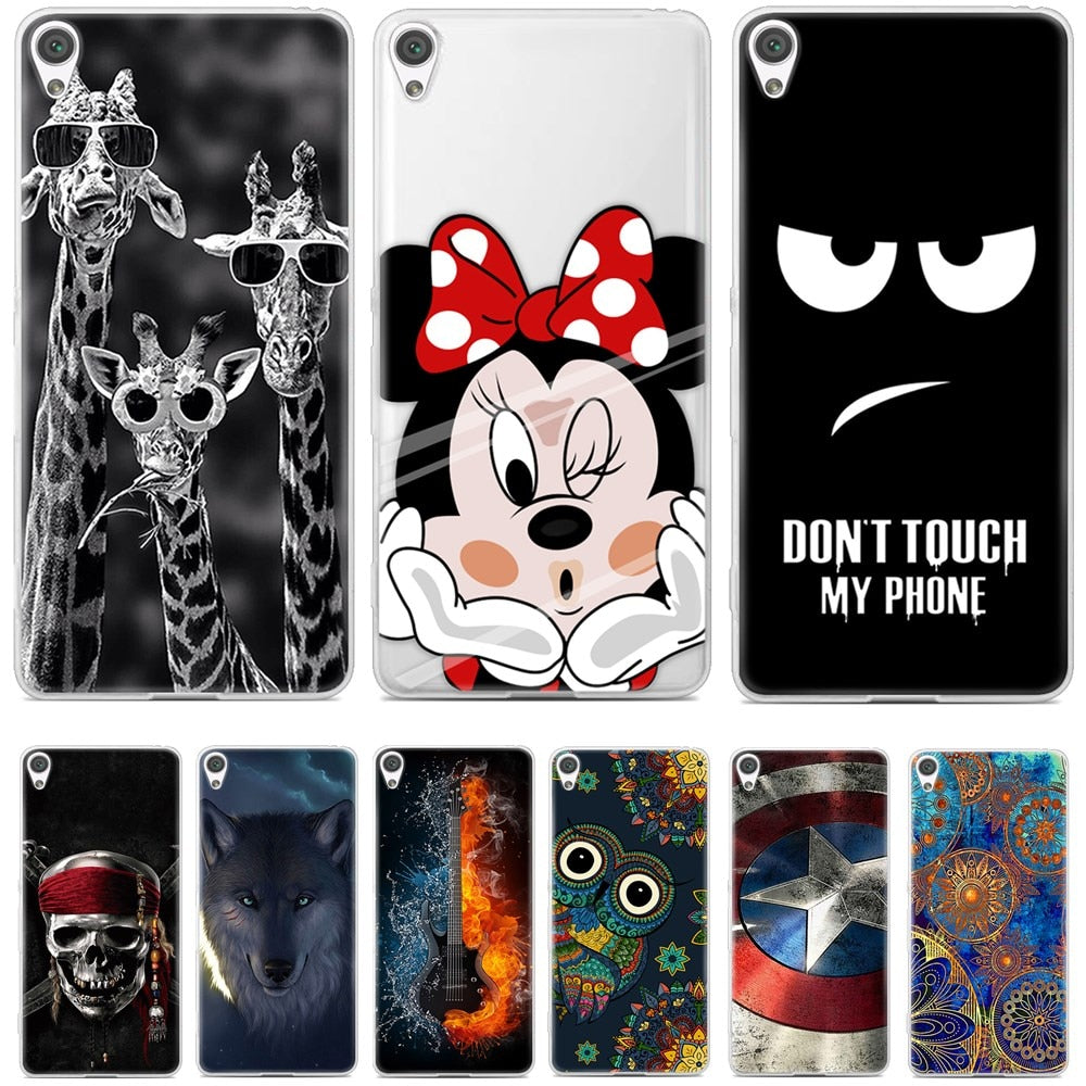 Soft Silicone TPU Cover Case For Sony Xperia XA F3111 F3113 F3115 Fashion Cool Soft TPU Back Cover For Sony Xperia XA Phone Case