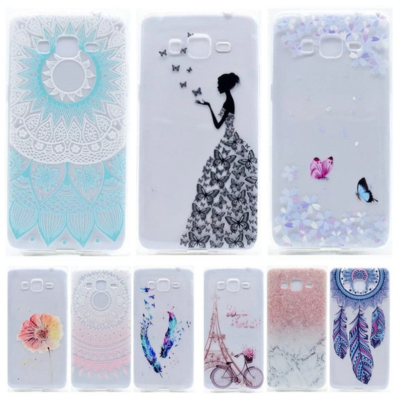 Soft Slim TPU Case sFor Samsung Galaxy Core Prime G360 G360H Cute Silicone Phone Cases For Samsung G360 G361 Back Cover Skin