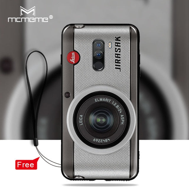 Soft TPU For Xiaomi Pocophone F1 case Poco F1 cover Retro Camera Cassette Tapes pattern phone cases For Xiaomi Poco F1 case