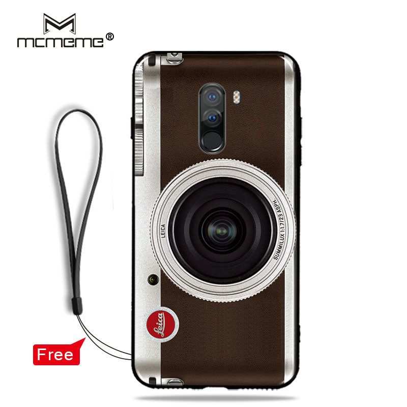 Soft TPU For Xiaomi Pocophone F1 case Poco F1 cover Retro Camera Cassette Tapes pattern phone cases For Xiaomi Poco F1 case