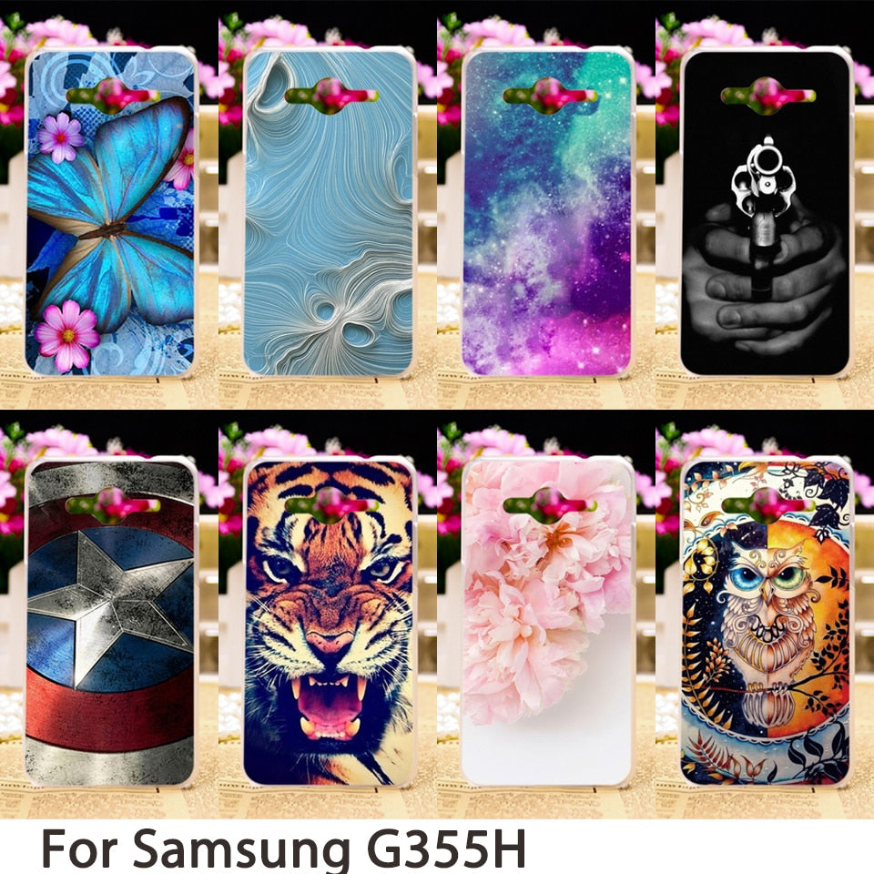 TAOYUNXI Soft Phone Cases For Samsung Galaxy Core II G355H G355M Galaxy Core 2 Core2 G355 G3556D G3559 G3558 Cover Hard Bag