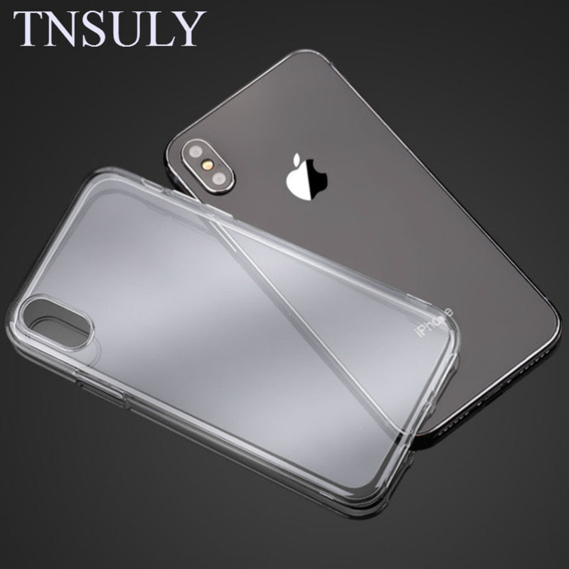TNSULY Transparent TPU Case For IPhone 7 Plus 6 6s 8 X 5 5s SE Ultra Thin Mobile Phone Soft Shell