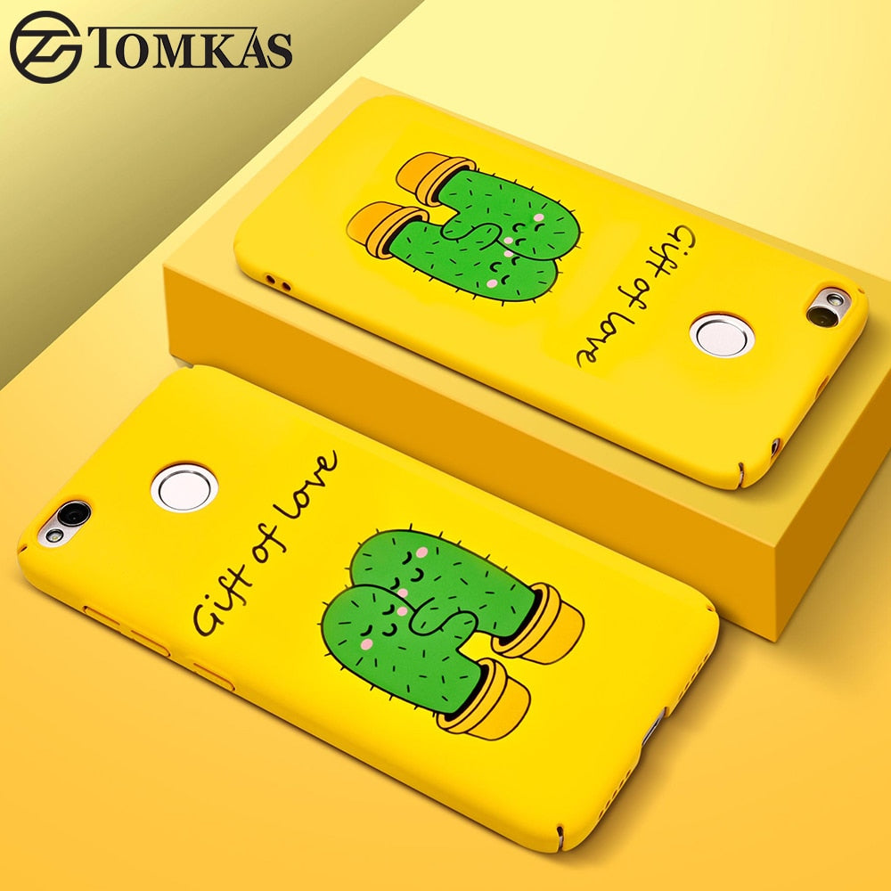 TOMKAS Cute Cover Case For Xiaomi Redmi 4X Cases Candy Hard PC Matte Coque 5.0 Inch Xaomi Phone Case For Xiaomi Xiomi Redmi 4X