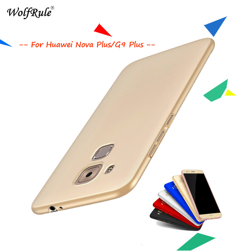 WolfRule sFor Cover Huawei Nova Plus Case smooth Slim PC Phone Case For Huawei Nova Plus Cover For Huawei G9 Plus Case 5.5''