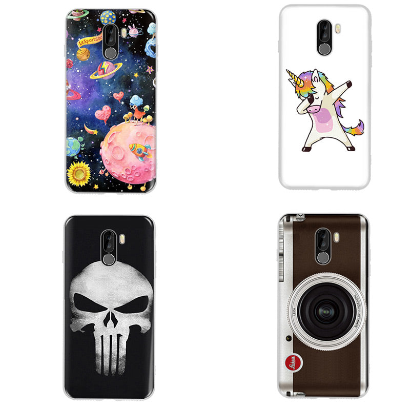 Xiaomi Pocophone F1 Case,Silicon Popular Unicorn Painting Soft TPU Back Cover for Xiaomi Pocophone F1 Protect Phone cases shell