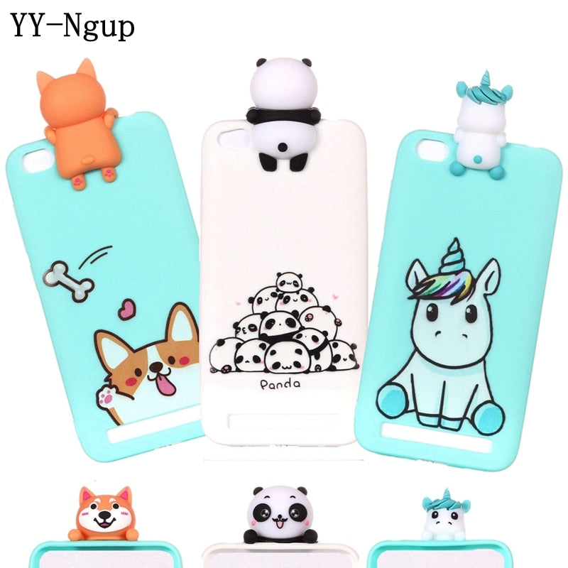 Xiaomi Redmi 5a Case Cartoon Unicorn Panda Dog Silicone Phone Case Cover on for Funda Xiaomi Xiomi Redmi 5a 5.0inch Case Women
