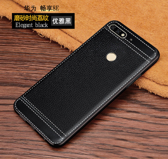 Y6 Prime 2018 Leather Case For Huawei Y6 Prime 2018 Case Huawei Y6 Prime 2018 Case Silicone Back Cover Phone Case Y6Prime 2018
