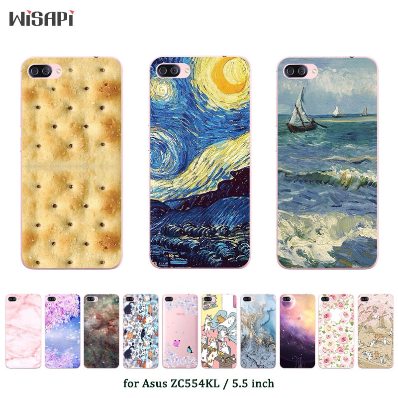 for Asus Zenfone 4 Max ZC554KL zc554kl Cover Fashion Printed Silicon 5.5" Phone Cases for Zenfone 4 Max ZC554KL Cover