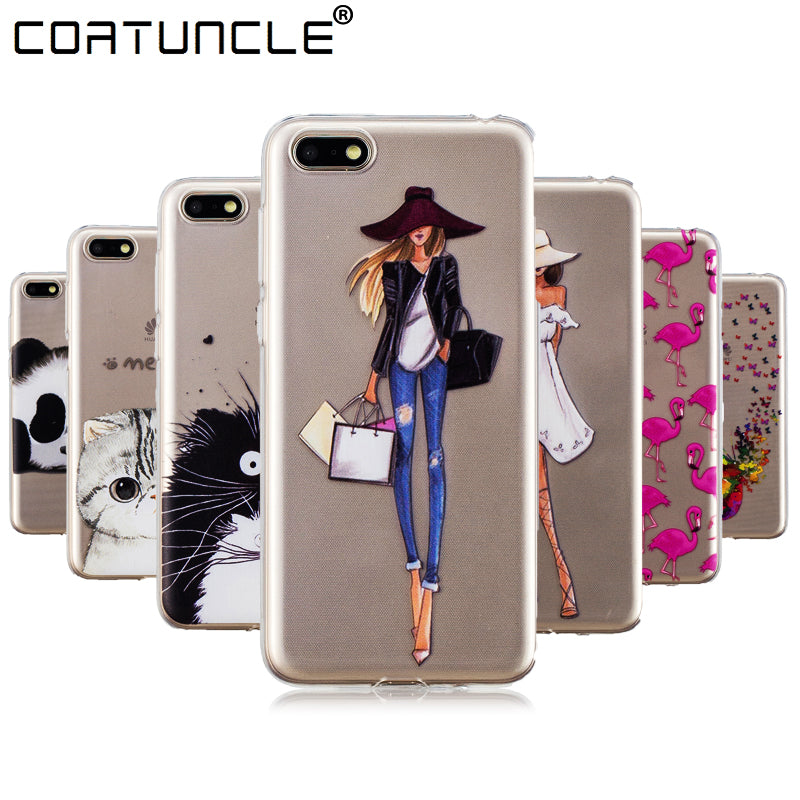 honor 7A Case on for Fundas Huawei Honor 7A DUA-L22 case 5.45 inch Soft TPU Back Cover For Coque Huawei Y5 2018 Phone Cases