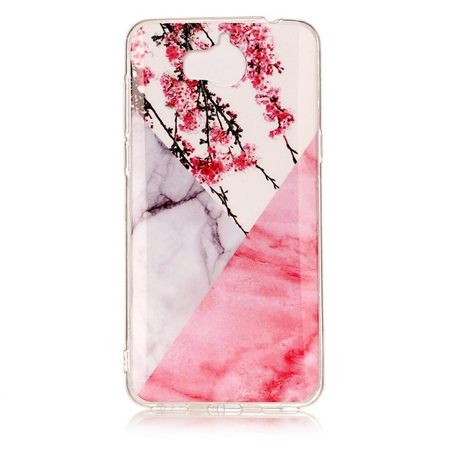 luxury Marble Stone Case sFor Huawei Y5 2017 Case soft Silicone TPU Rubber Back Cover Phone Case For Huawei Y6 2017 Case