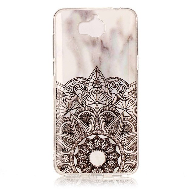luxury Marble Stone Case sFor Huawei Y5 2017 Case soft Silicone TPU Rubber Back Cover Phone Case For Huawei Y6 2017 Case