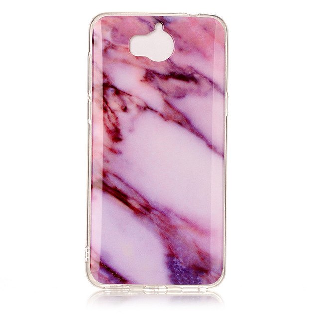 luxury Marble Stone Case sFor Huawei Y5 2017 Case soft Silicone TPU Rubber Back Cover Phone Case For Huawei Y6 2017 Case