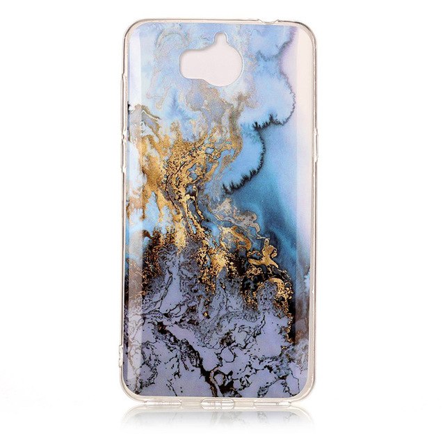 luxury Marble Stone Case sFor Huawei Y5 2017 Case soft Silicone TPU Rubber Back Cover Phone Case For Huawei Y6 2017 Case